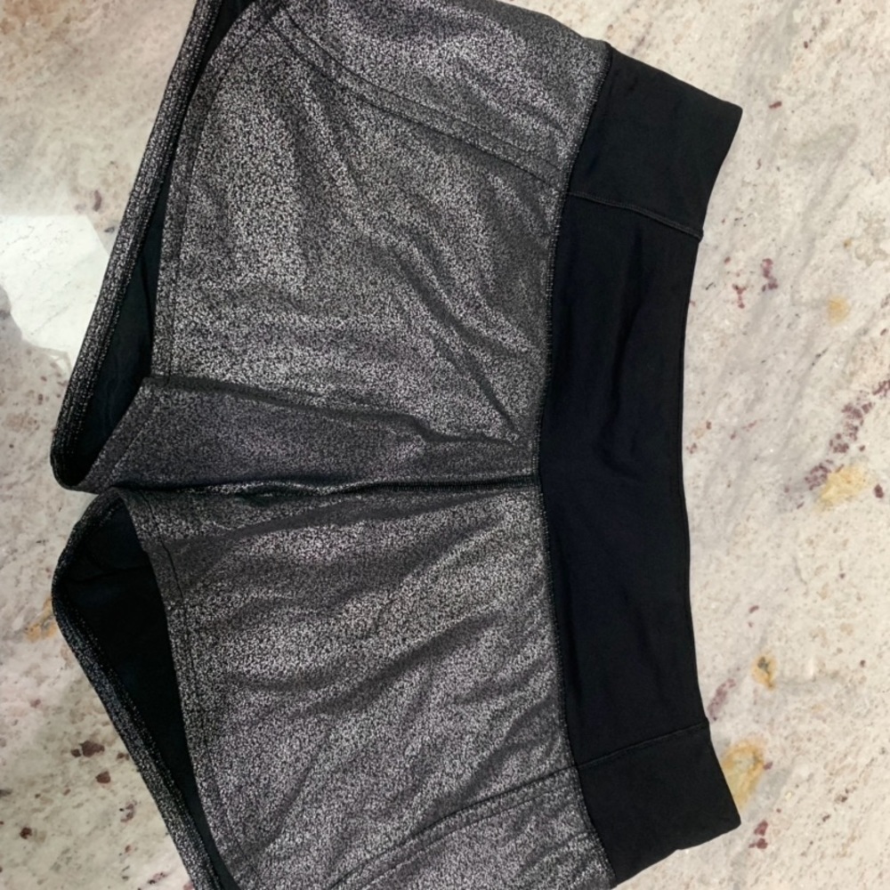 Lululemon Metallic shorts